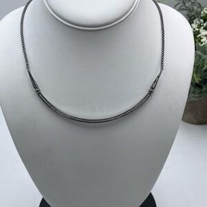 Kendra Scott‎ Scottie Gunmetal Adjustable Choker Crystal Necklace